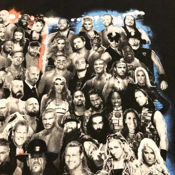WWE LIVE Wrestling Black Mens T Shirt Size M - Picture 5 of 16